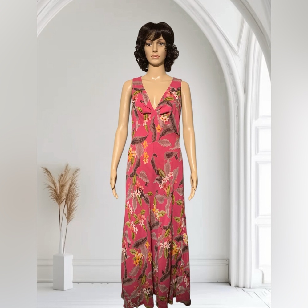 Floral Pink Maxi Dress